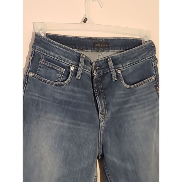 Women's Silver Jeans Co., Avery Straight, W31/L29, Light Blue - Picture 4 of 7